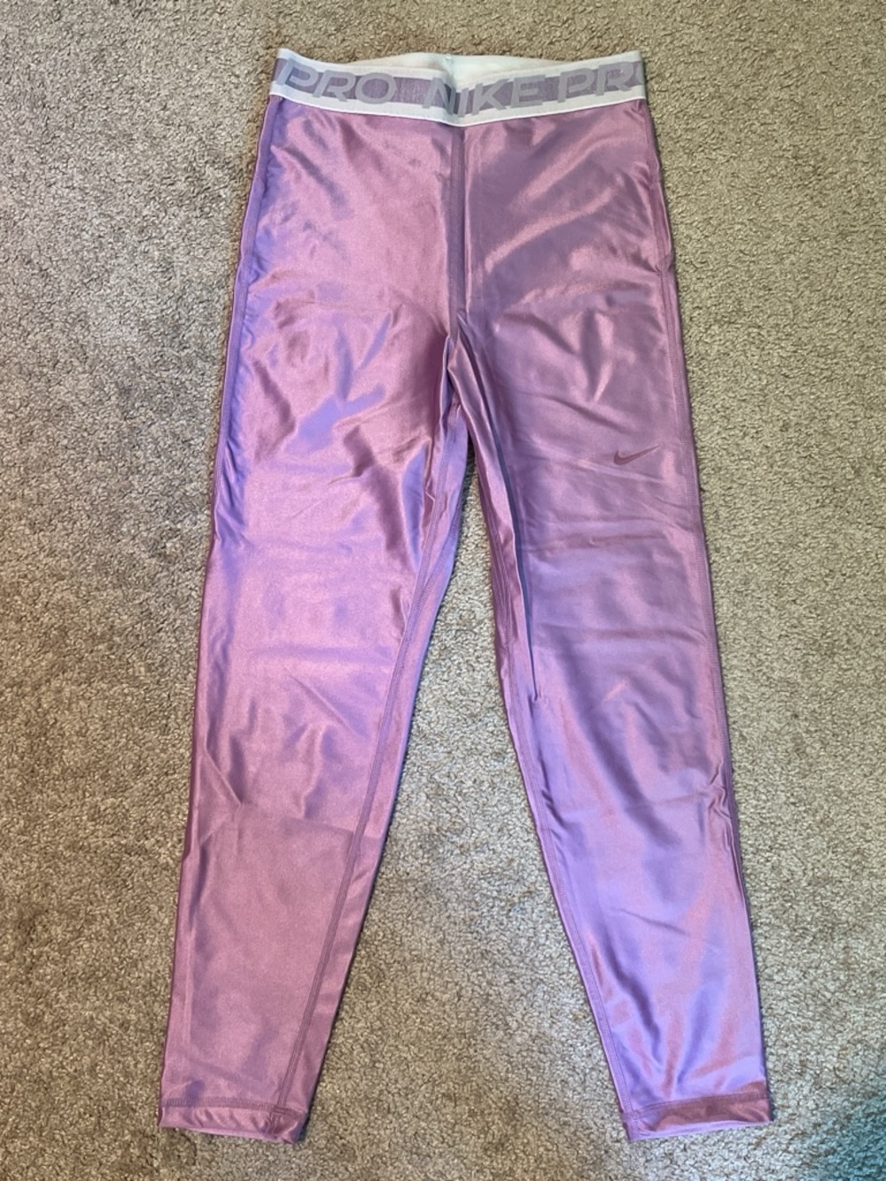 Nike Women’s Shimmery Pink Athletic Leggings